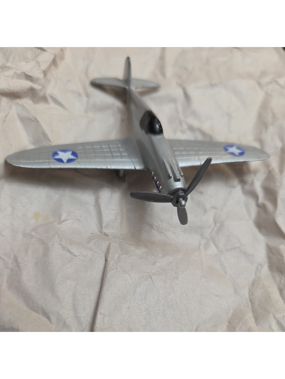 Vintage Curtiss P-40 Warhawk Flying Tiger Vintage Zee Toys 3" Diecast Airplane